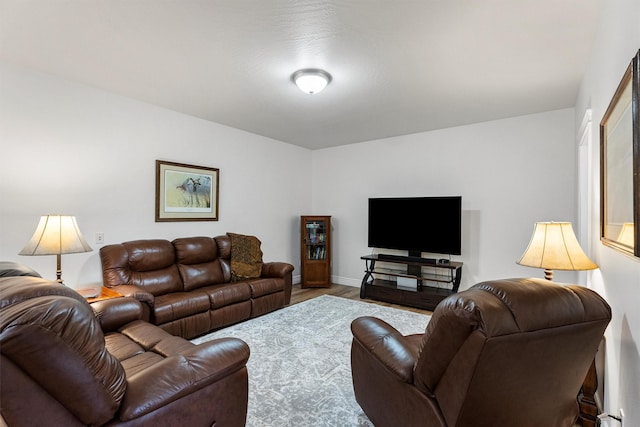 5959 Hayes Creek Rd, Missoula, MT 59804 - living area with wood finished floors and baseboards