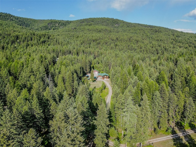 104 Swede Gulch Rd, Libby, MT 59923 - bird's eye view of a heavily wooded area