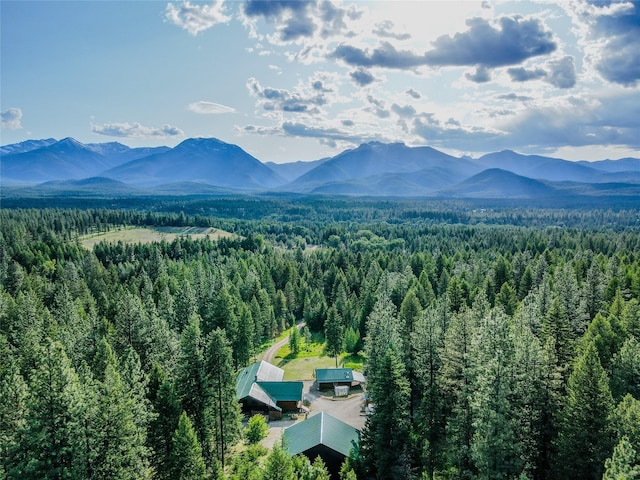 104 Swede Gulch Rd, Libby, MT 59923 - bird's eye view of a forest and a mountain backdrop
