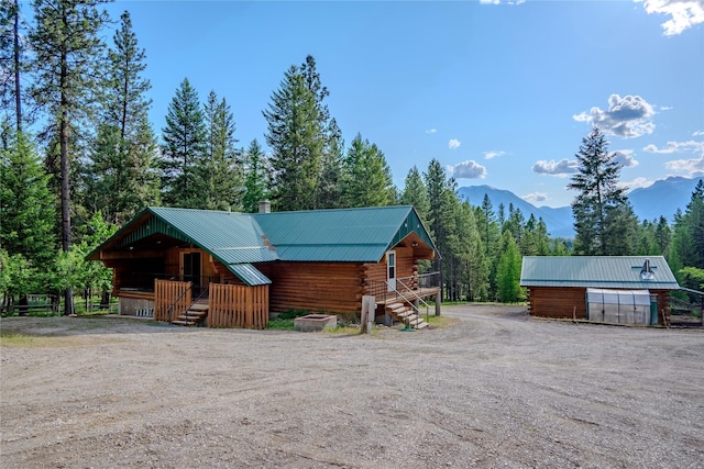 104 Swede Gulch Rd, Libby, MT 59923 - stable featuring a mountain view and a view of trees