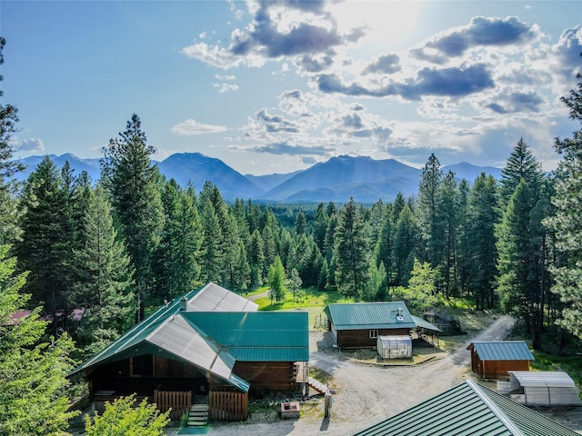 104 Swede Gulch Rd, Libby, MT 59923 - view of mountain background with a heavily wooded area