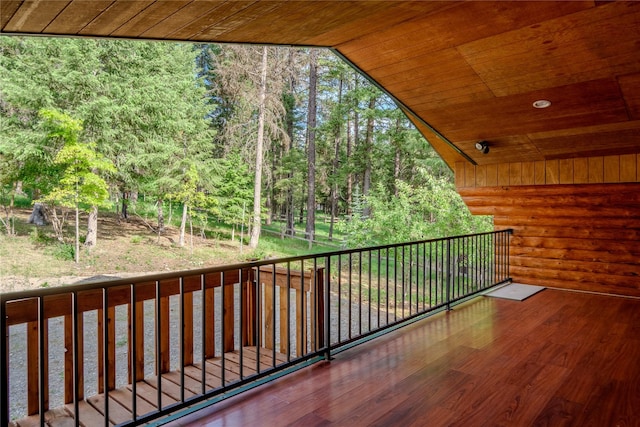 104 Swede Gulch Rd, Libby, MT 59923 - balcony with a forest view