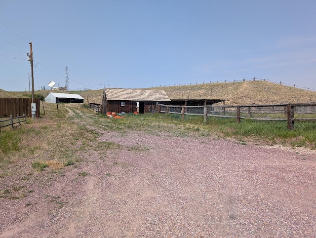 11 City Shop Rd, Shelby, MT 59474 - view of yard featuring an outbuilding and a pole building