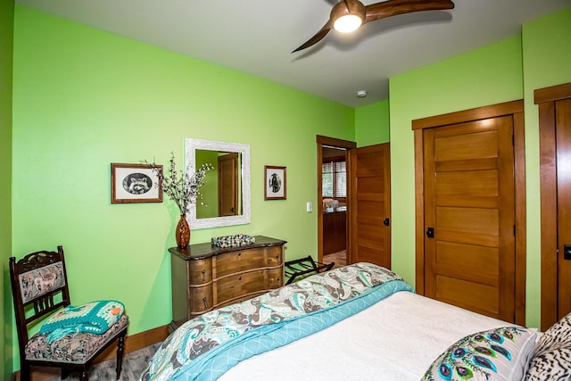 2475 E Lakeshore Dr, Whitefish, MT 59937 - bedroom featuring a ceiling fan and a closet