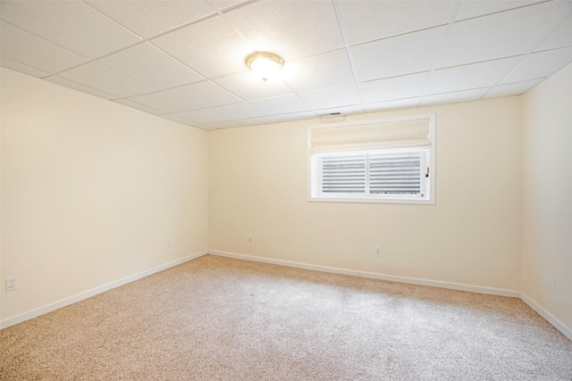 7580 Arroyo Ln, Missoula, MT 59808 - empty room with a drop ceiling and carpet flooring
