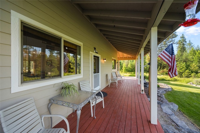 13471 Sundance Trl, Bigfork, MT 59911 - view of wooden porch