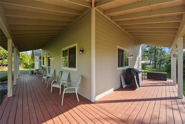 13471 Sundance Trl, Bigfork, MT 59911 - view of wooden terrace