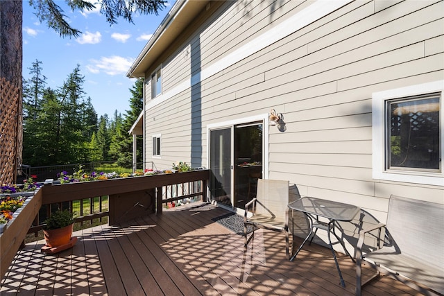 13471 Sundance Trl, Bigfork, MT 59911 - view of wooden deck