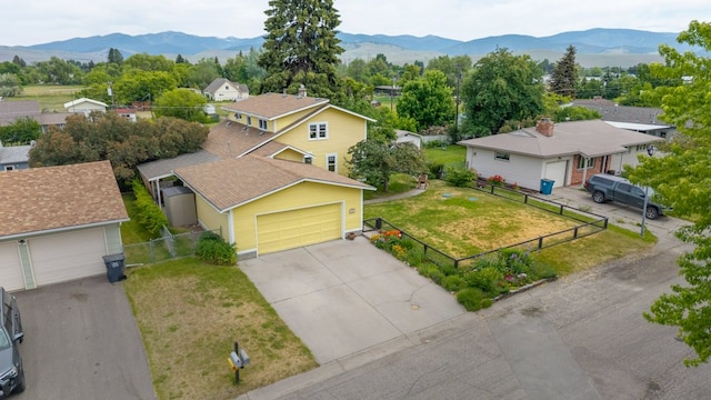 2606 View Dr, Missoula, MT 59804 - aerial perspective of suburban area with a mountain backdrop