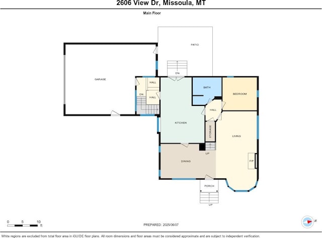 2606 View Dr, Missoula, MT 59804 - home floor plan