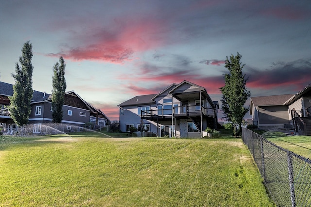 4995 Jeff Dr, Missoula, MT 59803 - view of back of property at dusk