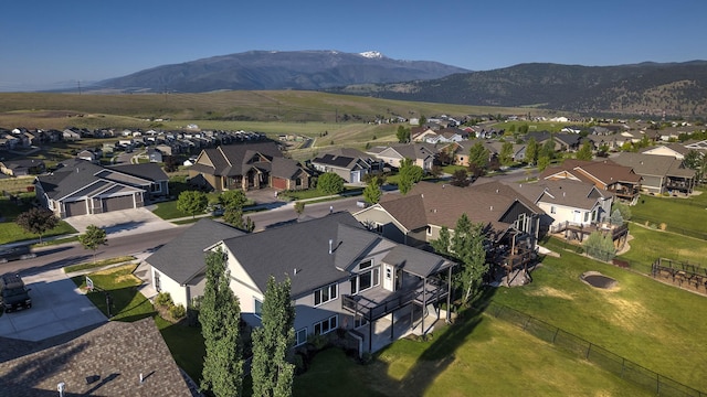 4995 Jeff Dr, Missoula, MT 59803 - aerial view of residential area with a mountain backdrop