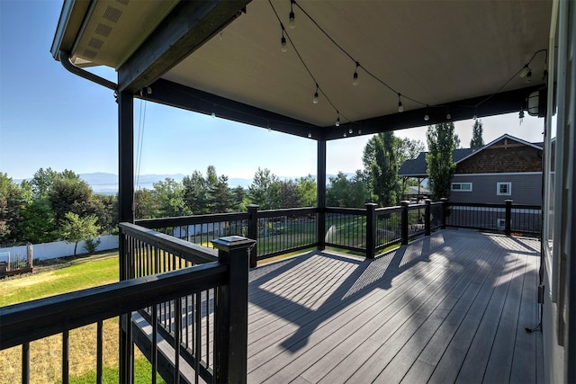 4995 Jeff Dr, Missoula, MT 59803 - wooden deck featuring a fenced backyard