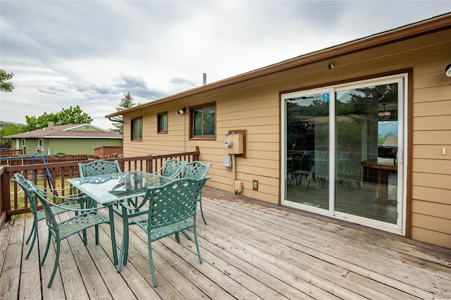 5900 Longview Dr, Missoula, MT 59803 - wooden deck featuring outdoor dining area