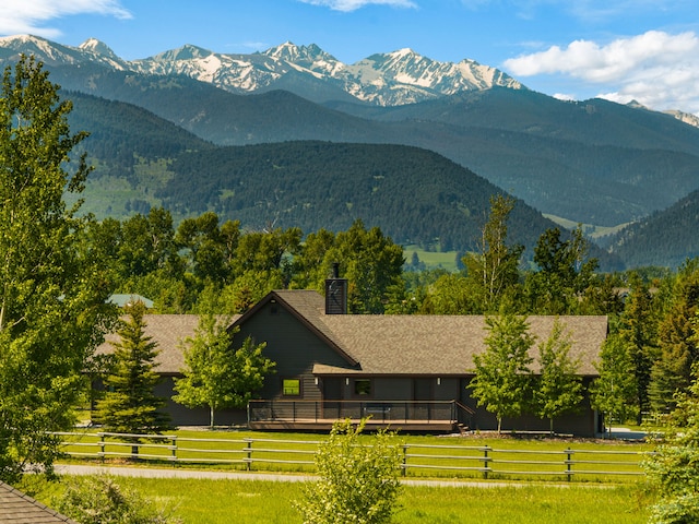 100 N Low Bench Rd, Gallatin Gateway, MT 59730 - view of mountain background