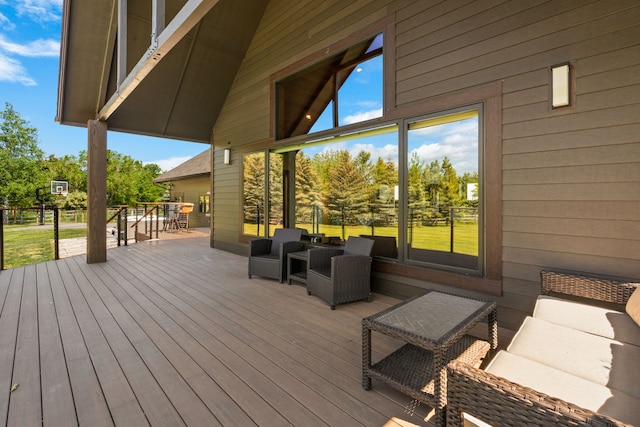 100 N Low Bench Rd, Gallatin Gateway, MT 59730 - view of wooden terrace