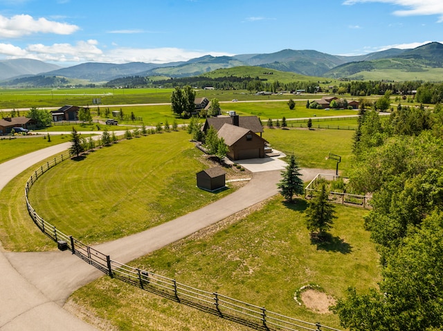 100 N Low Bench Rd, Gallatin Gateway, MT 59730 - overview of rural landscape with a pastoral area and mountains
