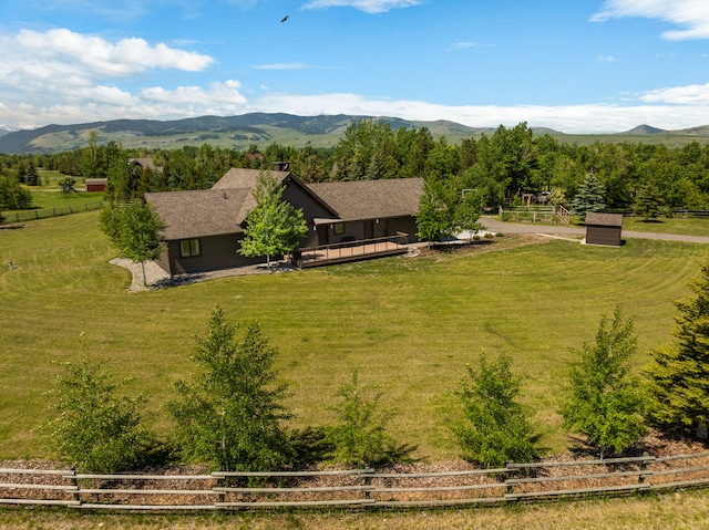 100 N Low Bench Rd, Gallatin Gateway, MT 59730 - overview of rural landscape with mountains