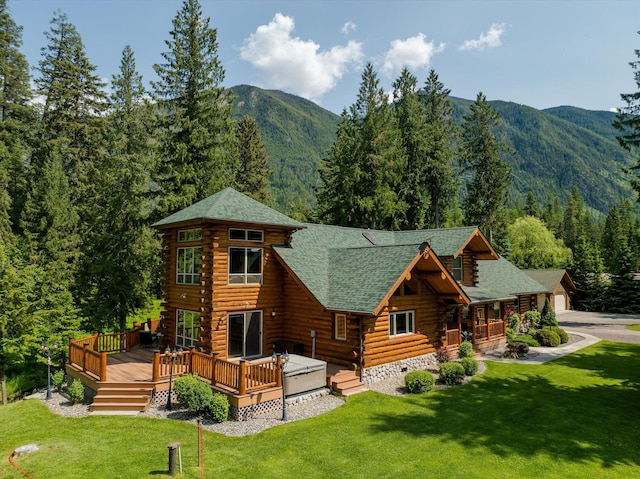 421 Swanson Lodge Rd, Troy, MT 59935 - mountain view featuring a heavily wooded area