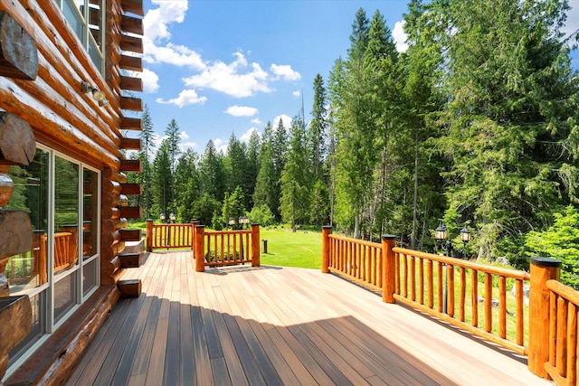 421 Swanson Lodge Rd, Troy, MT 59935 - deck with a yard