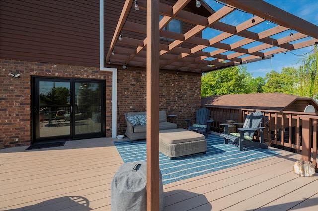 1520 Highland St, Helena, MT 59601 - deck featuring a pergola