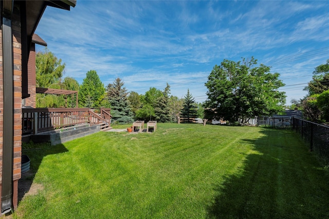1520 Highland St, Helena, MT 59601 - view of yard with a wooden deck