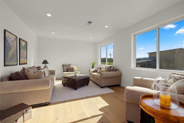 208 Cowboy Dr, Columbia Falls, MT 59912 - living room with light wood-style flooring and recessed lighting