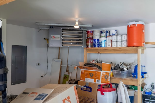 5196 Stallion Ridge Dr, Helena, MT 59602 - storage area featuring electric panel and a heating unit