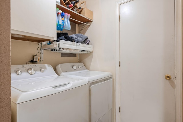 424 4th Ave, Victor, MT 59875 - laundry area with separate washer and dryer and cabinet space