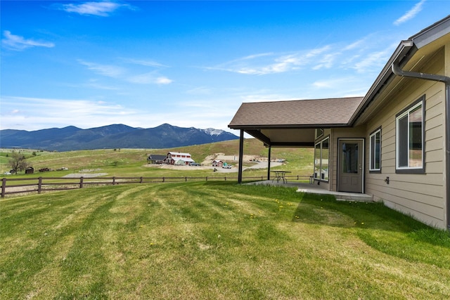 760 Lundeen Rd, Eureka, MT 59917 - view of yard featuring a mountain view and a view of rural / pastoral area