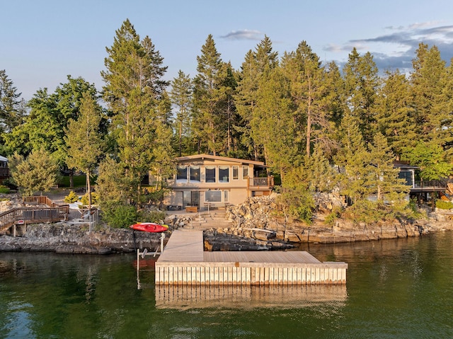 21347 Hydeaway Rd, Rollins, MT 59931 - dock featuring a water view