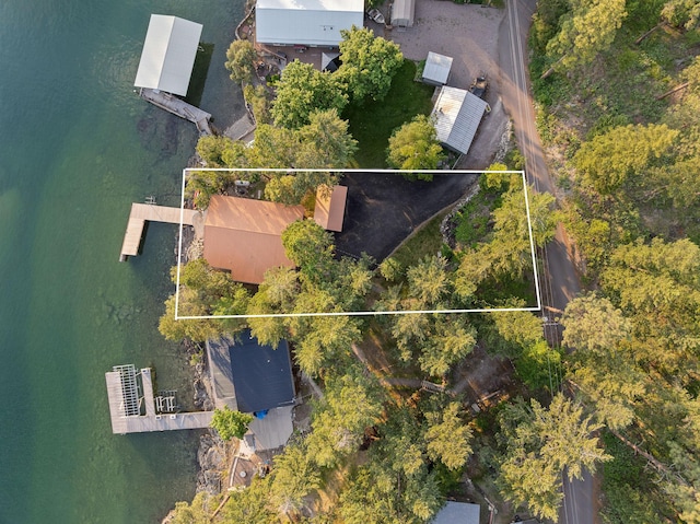 21347 Hydeaway Rd, Rollins, MT 59931 - aerial view of property's location with property parcel outlined