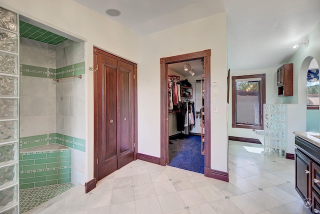 1644 Gold Rush Ave, Helena, MT 59601 - full bath with walk in shower, vanity, and baseboards