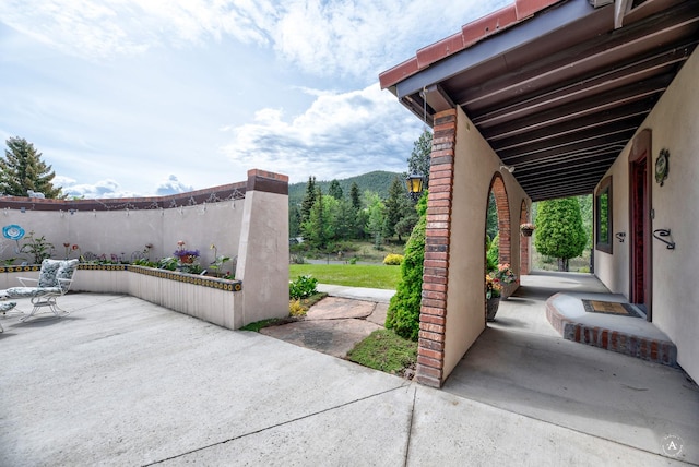 1644 Gold Rush Ave, Helena, MT 59601 - view of patio / terrace featuring a mountain view