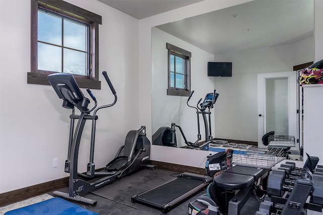 45331 Turnquist Rd, Ronan, MT 59864 - workout room with baseboards and healthy amount of natural light