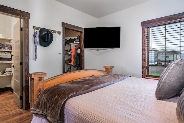 45331 Turnquist Rd, Ronan, MT 59864 - bedroom featuring wood finished floors, a closet, and a walk in closet