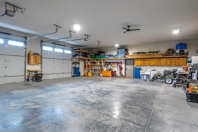 45331 Turnquist Rd, Ronan, MT 59864 - garage featuring a workshop area and a garage door opener