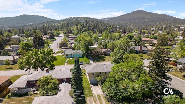 1302 Highland St, Helena, MT 59601 - aerial perspective of suburban area featuring mountains