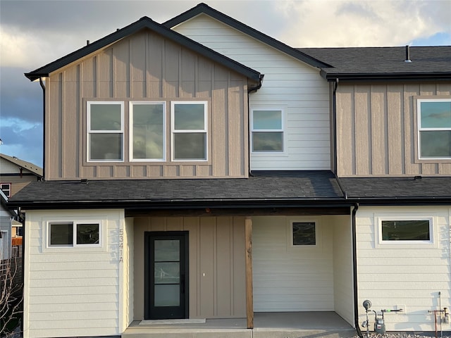 5341A Remington Dr Unit A, Missoula, MT 59808 - rear view of house with board and batten siding