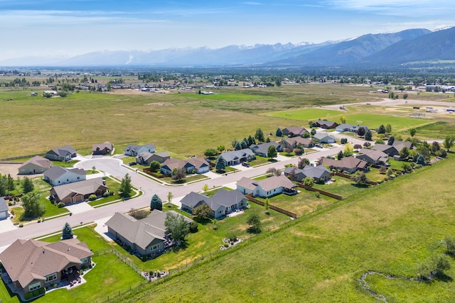 1618 Creekside Dr, Stevensville, MT 59870 - aerial perspective of suburban area with mountains