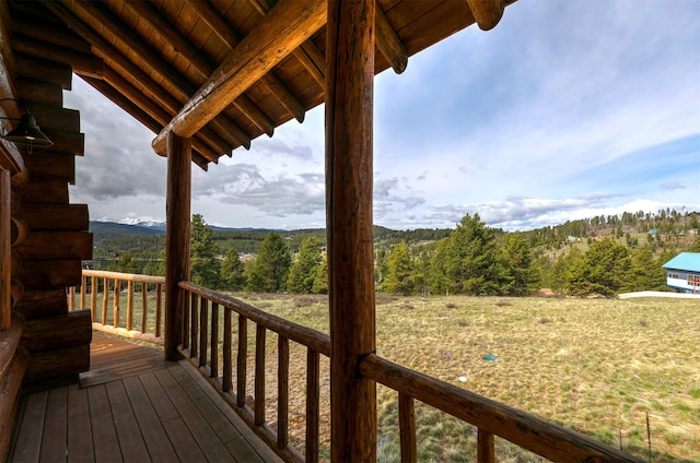 30 Douglas Lee Ln, Anaconda, MT 59711 - view of wooden terrace