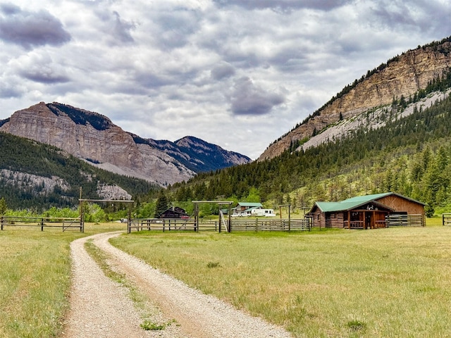2055 Teton Canyon Rd, Choteau, MT 59422 - mountain view featuring rural landscape