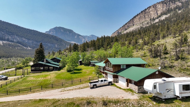 2055 Teton Canyon Rd, Choteau, MT 59422 - mountain view featuring a forest