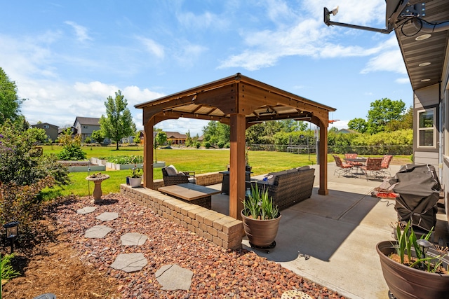 36 Silo St, Belgrade, MT 59714 - view of patio / terrace with a gazebo and an outdoor hangout area
