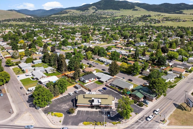 1940 Dixon Ave, Missoula, MT 59801 - aerial view of property's location featuring a mountain backdrop and nearby suburban area