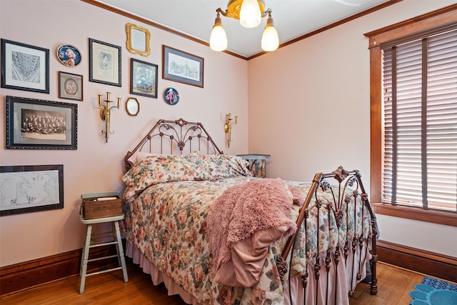 101 Lewis Ln, Hamilton, MT 59840 - bedroom with wood finished floors and ornamental molding