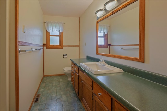 5706 Shannon Ct, Helena, MT 59602 - bathroom featuring vanity and stone finish floors