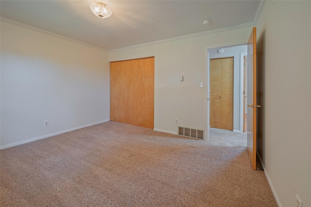 5706 Shannon Ct, Helena, MT 59602 - unfurnished room with crown molding, carpet floors, and a smoke detector