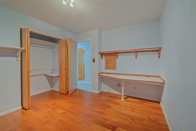 5706 Shannon Ct, Helena, MT 59602 - unfurnished bedroom featuring light wood finished floors and a closet