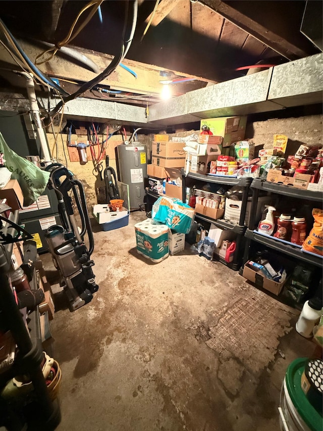 306 E Missoula Ave, Troy, MT 59935 - unfinished below grade area featuring electric water heater